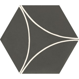 MARAZZI CEMENTUM CARBON DECORO ARCO 21X18.2