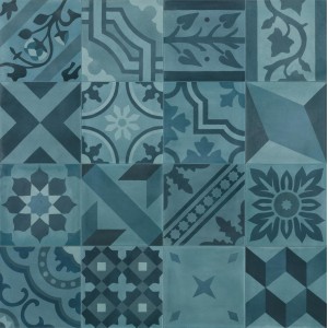 MARAZZI CROGIOLO_D_SEGNI_BLEND AZZURRO DECORO MIX 20X20