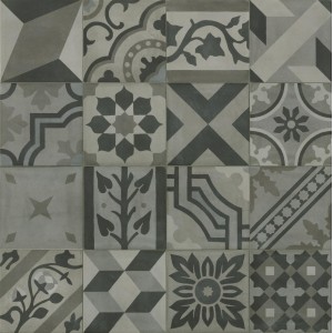 MARAZZI CROGIOLO_D_SEGNI_BLEND CARBONE DECORO MIX 20X20