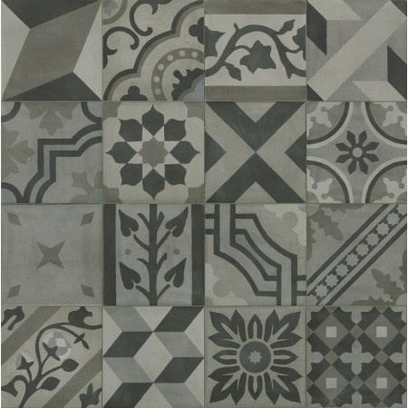 MARAZZI CROGIOLO_D_SEGNI_BLEND CARBONE DECORO MIX 20X20