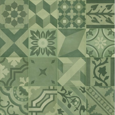 MARAZZI CROGIOLO_D_SEGNI_BLEND VERDE DECORO MIX 20X20