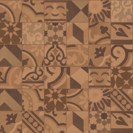 MARAZZI CROGIOLO_D_SEGNI_BLEND TERRA DECORO MIX 10X10