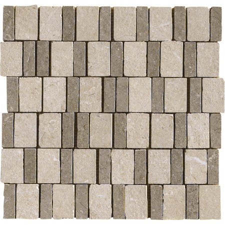 MARAZZI MYSTONE_LIMESTONE 30.5X30 MOSAIC MIX TAUPE