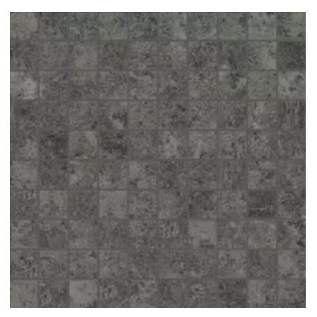 CERIM ARTIFACT MOSAICO WORKED_CHARCOAL NATURALE 30X30