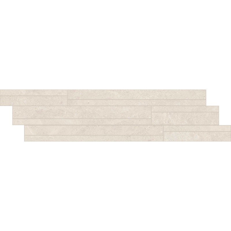 CERIM ELEMENTAL STONE MODULO LISTELLO SFALSATO WHITE LIMESTONE 15X60