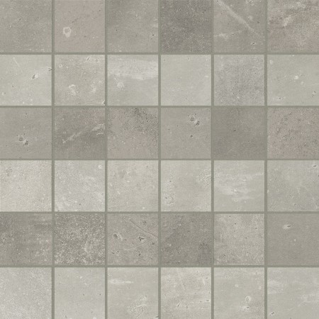 CERIM MAPS MOSAICO 3D LIGHT GREY NATURALE 30X30