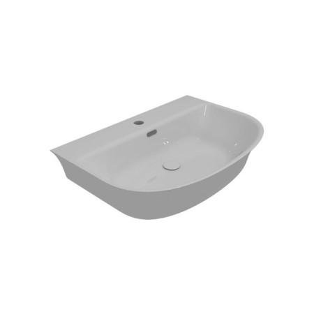 GSG FLUT WHITE SUSPENDED WASHBASIN 65 cm