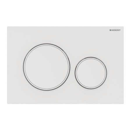 GEBERIT SIGMA 20 PLACCA BIANCO OPACO