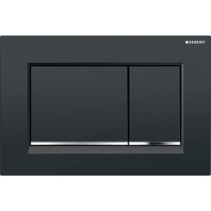 GEBERIT SIGMA 30 PLATE GLOSSY BLACK CHROME BLACK
