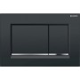 GEBERIT SIGMA 30 PLATE GLOSSY BLACK CHROME BLACK