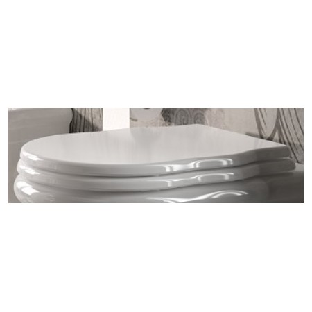 HIDRA ELLADE SLOW-CLOSING TOILET SEAT COVER POLYESTER CHROME HINGE
