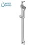 ZUCCHETTI COMPLETE WALL-MOUNTED BRASS SET WITH HAND SHOWER