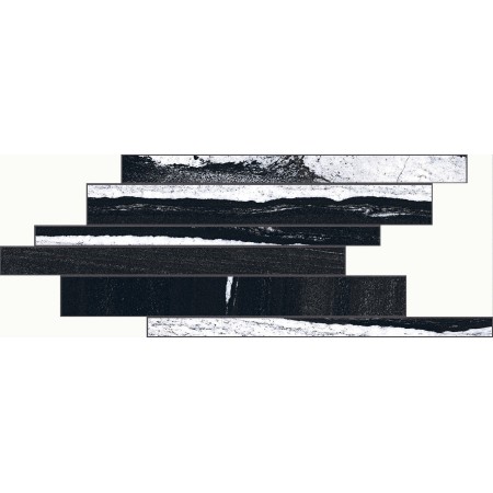 FLORIM - FLOOR GRES B&W LISTELLO SFALSATO FLOW HIGH-GLOSSY 21X40
