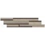 FLORIM - FLOOR GRES INDUSTRIAL LISTELLO MIX 3D SAGE/PLOMB/STEEL 15X60