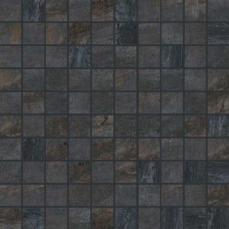 FLORIM - FLOOR GRES WALKS/1.0 MOSAICO BLACK NATURALE 30X30