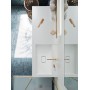 ARBI SKY ONDINA COMPOSITION 05 LIGHT ELM FINISH L140.6 CM P50.5 CM WITH INTEGRATED BASIN IN CRISTALOLANT