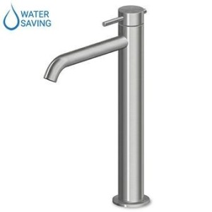 ZUCCHETTI HELM HIGH BASIN MIXER WITHOUT DRAIN IN STAINLESS STEEL