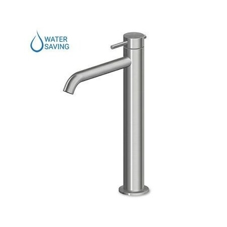 ZUCCHETTI HELM HIGH BASIN MIXER WITHOUT DRAIN IN STAINLESS STEEL