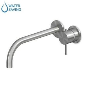 ZUCCHETTI HELM WALL-MOUNTED BASIN MIXER 230MM IN STAINLESS STEEL