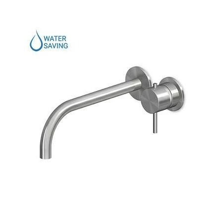 ZUCCHETTI HELM WALL-MOUNTED BASIN MIXER 230MM IN STAINLESS STEEL