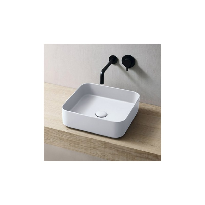 SANITARI CIELO SHUI COMFORT LAVABO QUADRATO BIANCO LUCIDO