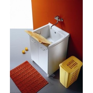 FISSORE.com ACQUA EDILLA LAUNDRY SINK WITH CERAMIC BASIN WIDTH 63cm DEPTH 60CM