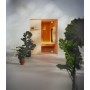 Effe By Effegibi IDEA IR 1000 SAUNA INFRAROSSI DIMENSIONI 132X100X201 HEMLOCK CANADESE