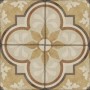 RAGNO CERAMICHE OTTOCENTO DECORO TAPPETO 4 AMBRA 20X20