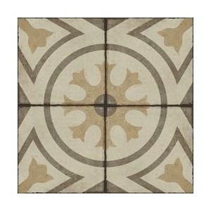 RAGNO CERAMICHE OTTOCENTO DECORO TAPPETO 5 AMBRA 20X20
