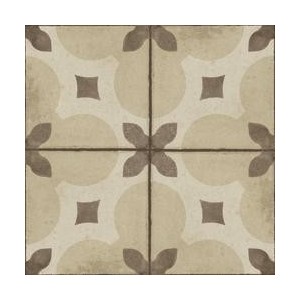 RAGNO CERAMICHE OTTOCENTO DECORO TAPPETO 6 AMBRA 20X20