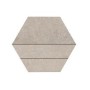 RAGNO CERAMICHE REALSTONE_LUNAR MOSAICO 3D WHITE 29X33.5