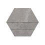 RAGNO CERAMICHE REALSTONE_LUNAR MOSAICO 3D SILVER 29X33.5