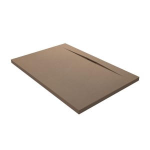 DISENIA DUAL SHOWER TRAY IN HAZELNUT TECHNOGEL
