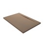 DISENIA DUAL SHOWER TRAY IN HAZELNUT TECHNOGEL