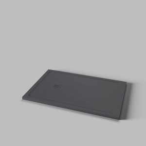 DISENIA LUNA SHOWER TRAY IN ANTHRACITE TECNOGEL