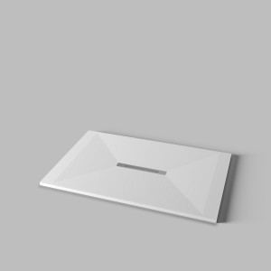 DISENIA KRUS SHOWER TRAY IN WHITE TECNOGEL