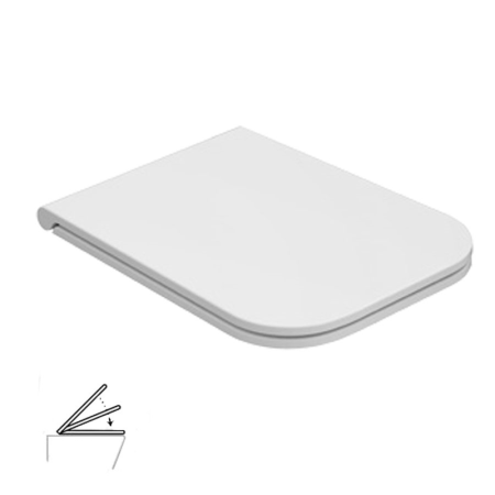 GLOBO STONE REMOVABLE TOILET SEAT COVER WITH SOFTCLOSE CLOSURE FOR 45 CM WALL-HUNG TOILET
