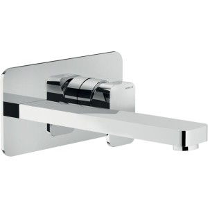NOBILI LOOP WALL-MOUNTED BASIN MIXER LONG SPOUT WITHOUT DRAIN