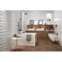 ATLAS CONCORDE 3d wall Solid White Matt 50x120 Matt