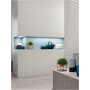 ATLAS CONCORDE 3d wall Stars White Matt 40x80