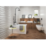 ATLAS CONCORDE 3d wall Wind White Matt 40x80