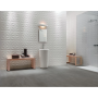 ATLAS CONCORDE 3d wall Diamond White Matt 40x80 Matt
