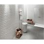 ATLAS CONCORDE 3d wall Diamond White Matt 40x80 Matt