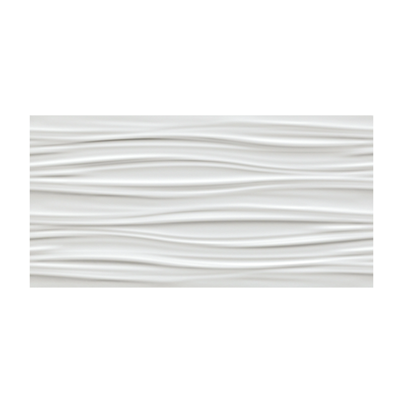 ATLAS CONCORDE 3d wall Ribbon White Matt 40x80 Matt