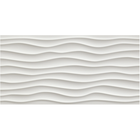 ATLAS CONCORDE 3D wall DUNE White Matt 40x80 Matt