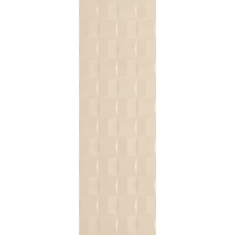 MARAZZI POTTERY CHAMPAGNE STRUTT. CUBE 3D 25X76